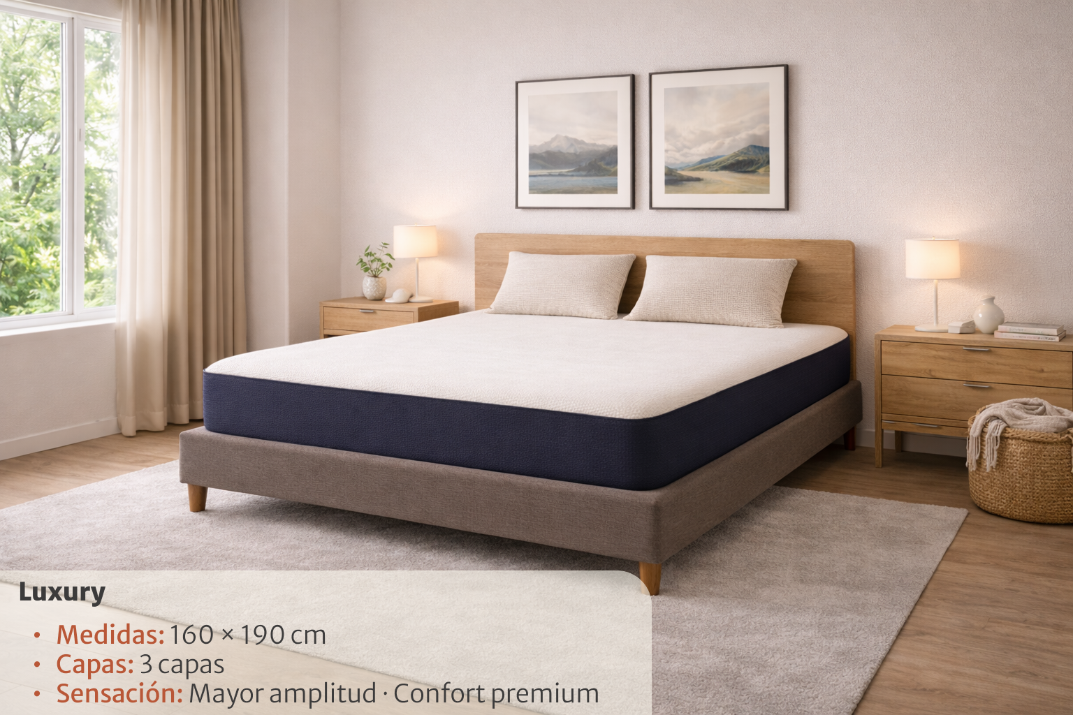 Colchón Habitus Luxury 1.60 × 1.90 m